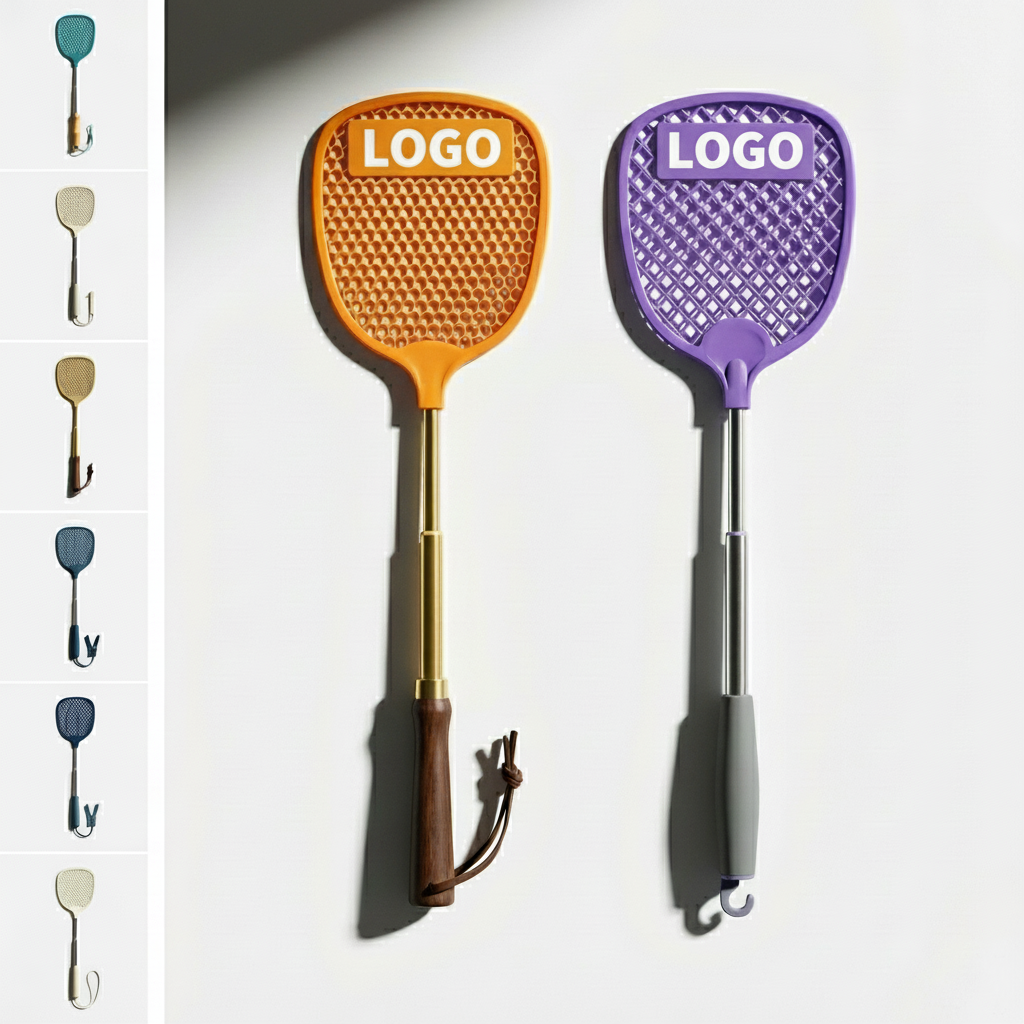 Retractable and Customizable Fly Swatter for Home Kitchen and Outdoor Pest Control