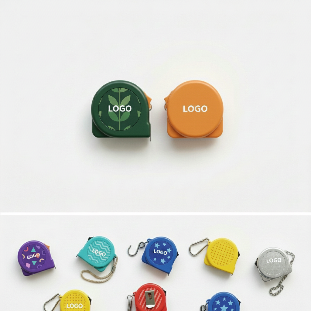 Pocket-Sized Keychain Tape Measure with Dual Inch/Metric Scales