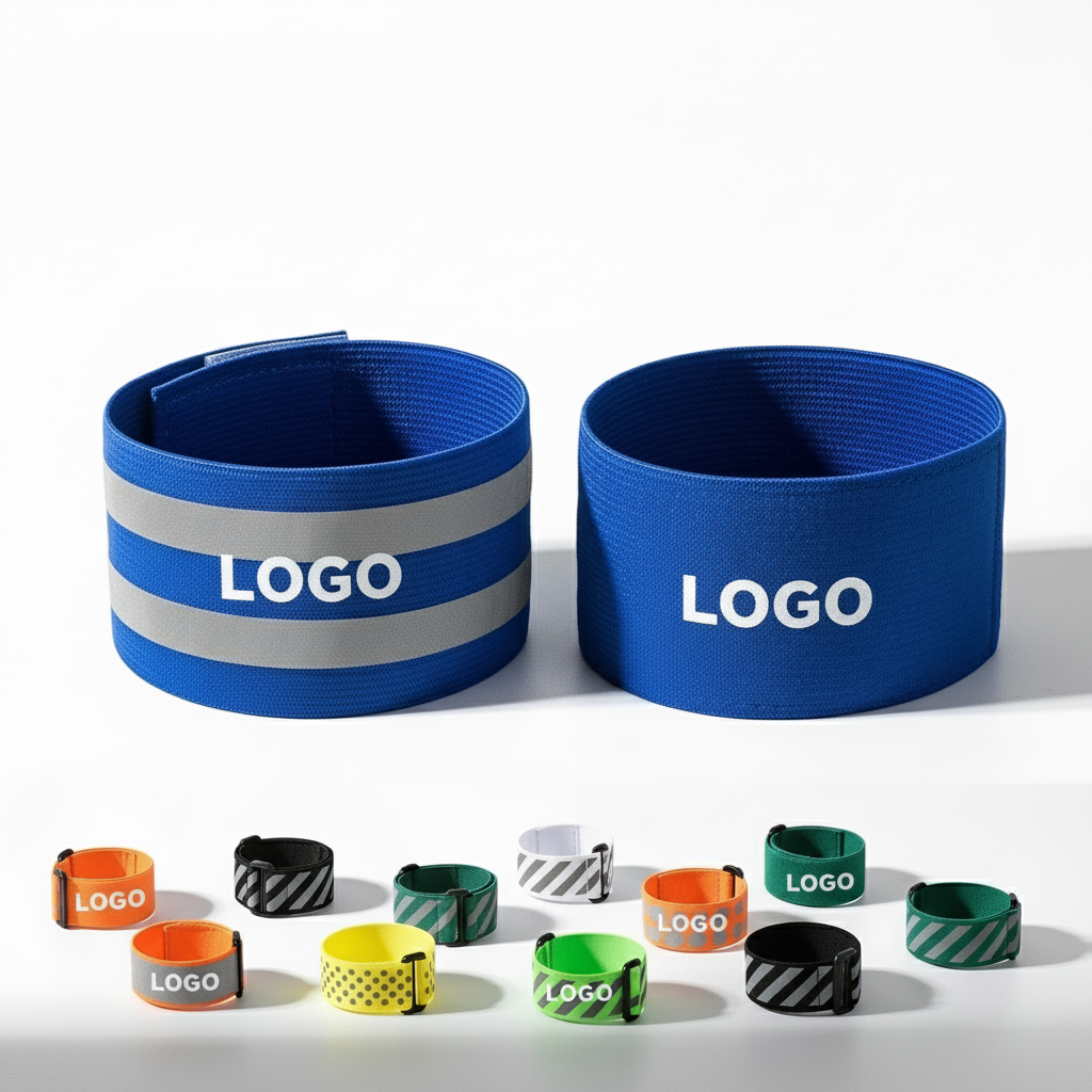 Versatile Lightweight Reflective Armband Ankle Strap for Night Running Safety