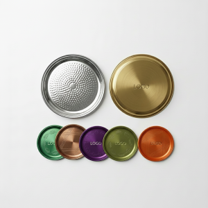 7-Piece Hammered Metal Tool Tray Set in Assorted Colors