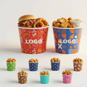 85oz White Cardboard Party Snack Bowl for Popcorn & Fries